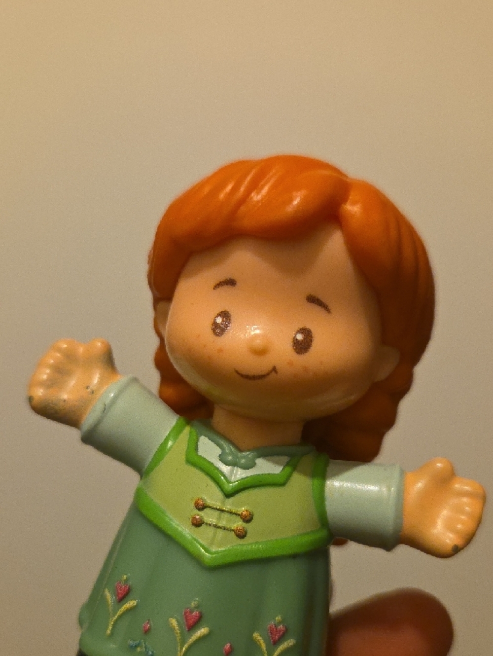Little People Anna Frozen Disney Princess Green Dress - Picture 5 of 6